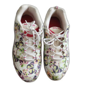Easy Spirit Romy Leather Walking Shoes 10W Floral Butterfly
